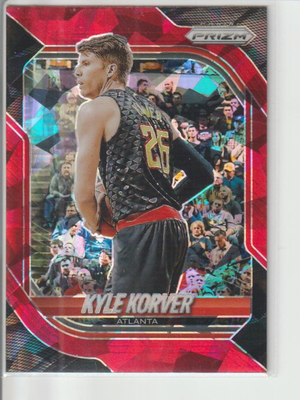 Kyle Korver 2025-26 Panini Prizm #61 Red Ice Prizm Atlanta Basketball